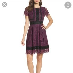 Eliza J Fit and flare lace dress 6P
